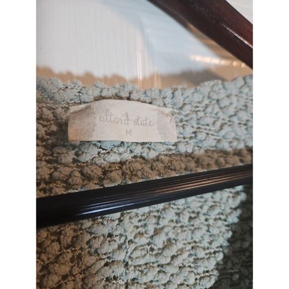 Altar'd State Women's Sage Green V-Neck Weather Sweater M Perfect For Fall - Picture 6 of 8